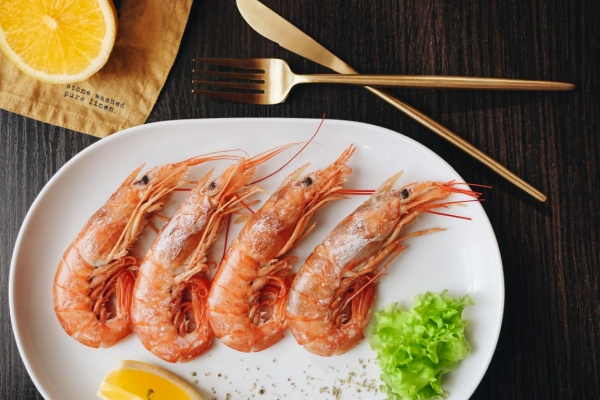 Camarones en un Plato Camarones en un Plato