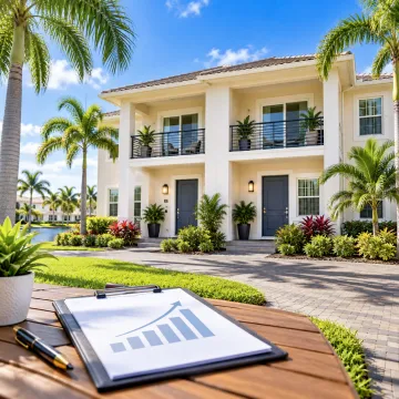 Propiedades de inversión inmobiliaria en el suroeste de Florida Dúplex de inversión en el suroeste de Florida con gráfico de crecimiento