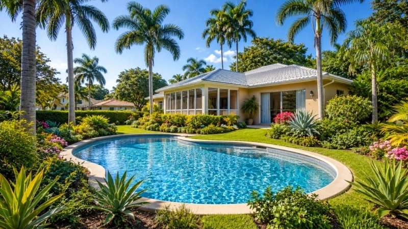 House with a Swimming Pool in Fort Myers, Florida